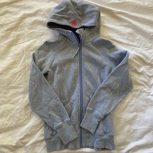 Ivivva blue zip up hoodie
